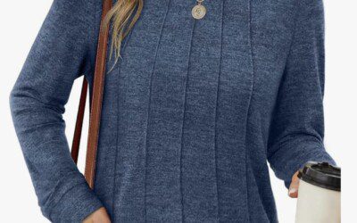 Long Sleeve Pleated Top – $14.99 shipped!